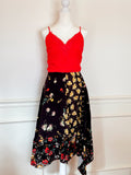 Derek Lam floral asymmetrical skirt