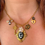 Lady Whistledown | 1 of 1 Vintage Charm Necklace