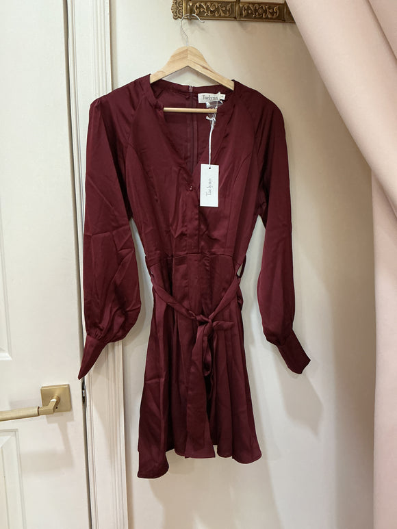 Long Sleeve Plum Dress