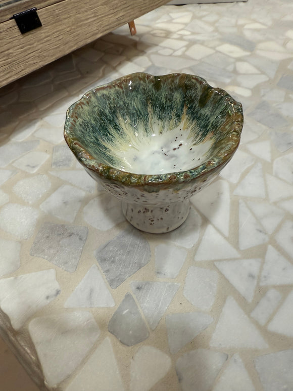 Creative Co-Op Green Clay Bowls