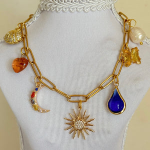 Cerulean Sea | Charm Necklace