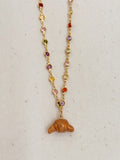 Handmade Croissant Charm Necklace