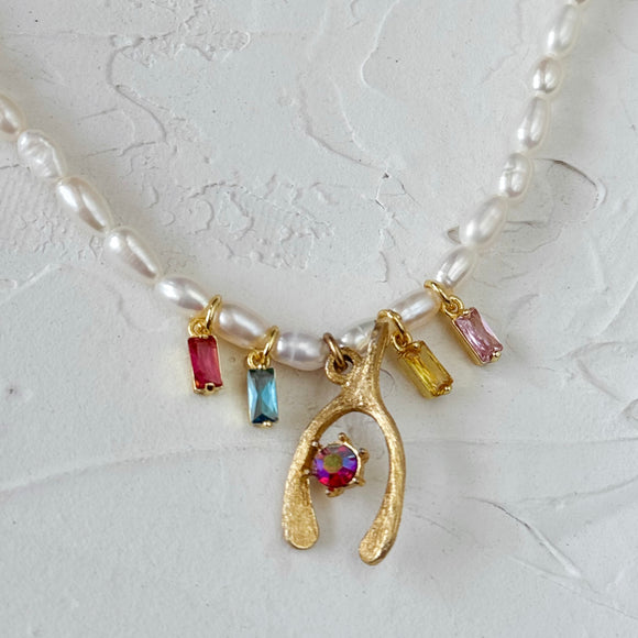 Well Wishes | one of a kind vintage charm necklace
