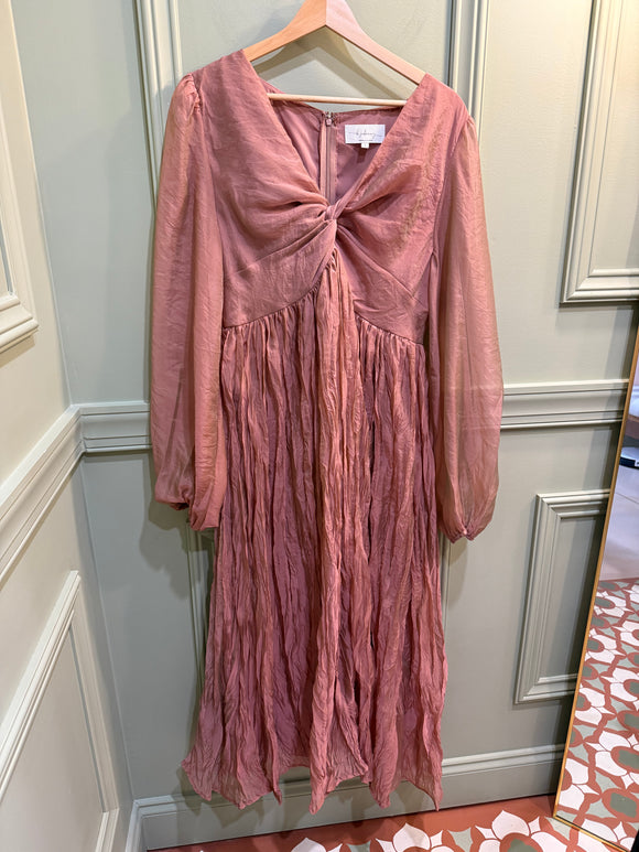 Keep It Dreamy Iridescent Mauve Maxi Dress