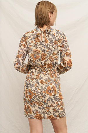 Paisley Mock Neck Dress