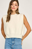 Sleeveless knit top