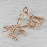 Eve | 18k gold crystal dangle earrings
