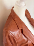 Real Leather Cognac Jacket