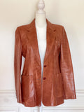 Real Leather Cognac Jacket