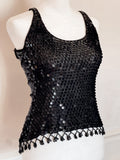 Vintage “Cache” beaded top