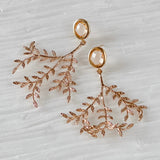 Eve | 18k gold crystal dangle earrings