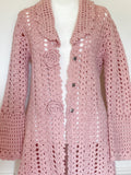 Fully Crochet Pink Cover Up