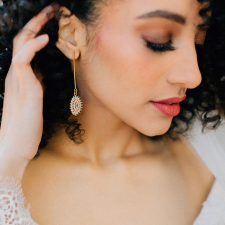 Paradiso | Art Deco crystal bridal earrings