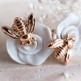 All the BUZZ | 18K Gold | Bee stud earrings