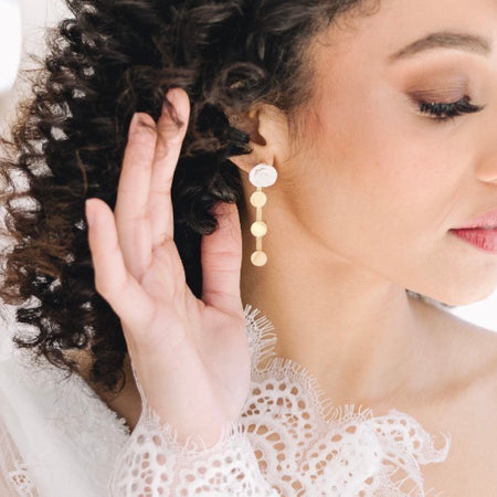 Odette | minimalist wedding earring